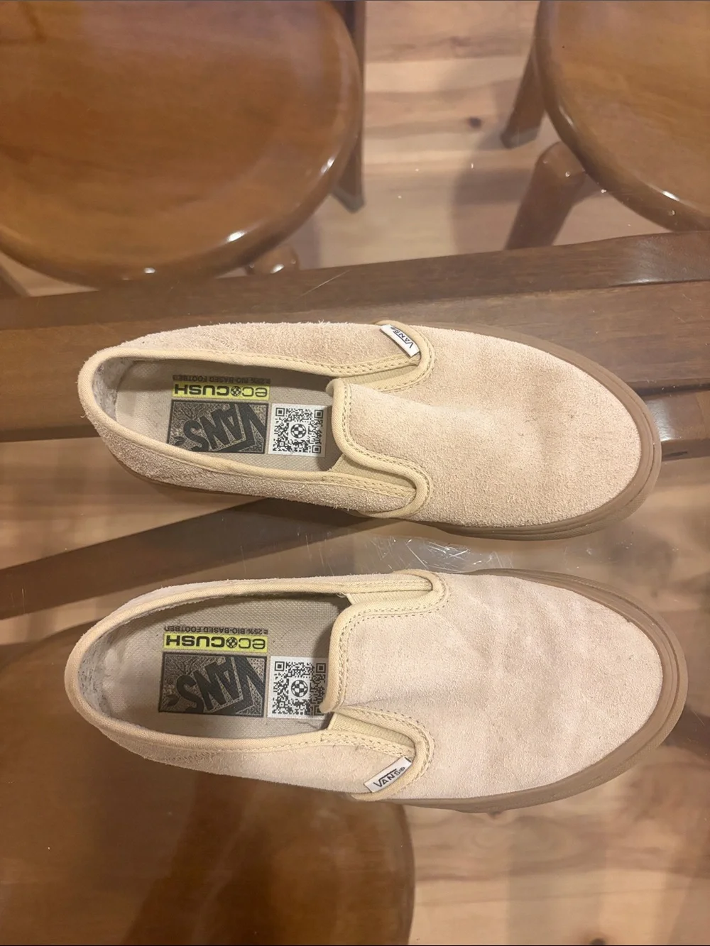 Vans Slip-On Loafers in Sand Suede